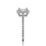 Pierścionek zaręczynowy z diamentem Emerald Halo SBPZ_086